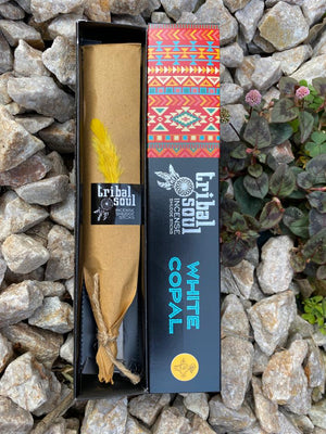 Tribal Soul - Incense Sticks - White Copal Incense - Box of 12 Tubes - NEW