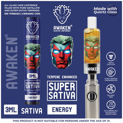 Awaken¨ 3ml Blaster Cartridgeª - Super Sativa