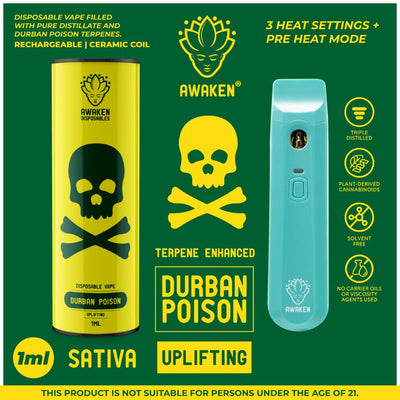 Awaken¨ Disposables | 1ml - Durban Poison