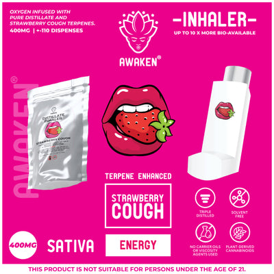 Awaken¨ Inhalers - Strawberry Cough Inhaler | 400mg