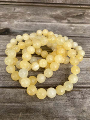 Bracelet - Honey Calcite - 10mm Bead