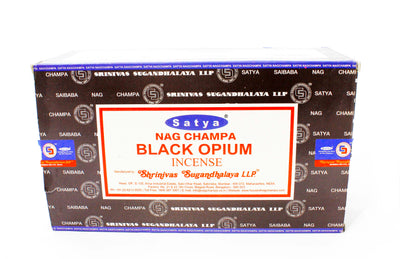 Satya - Nag Champa & Black Opium - Box of 12 Tubes
