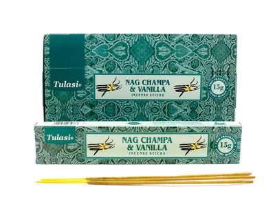 Tulasi - Nag Champa & Vanilla - Box of 12 Tubes