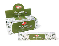 HEM - Incense Sticks - Mugwort - Box of 12 Tubes - NEW