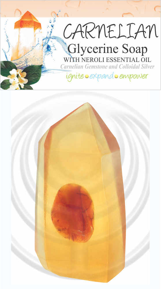 Carnelian Glycerine Soap with Neroli Essential Oil from South Africa - TopRock