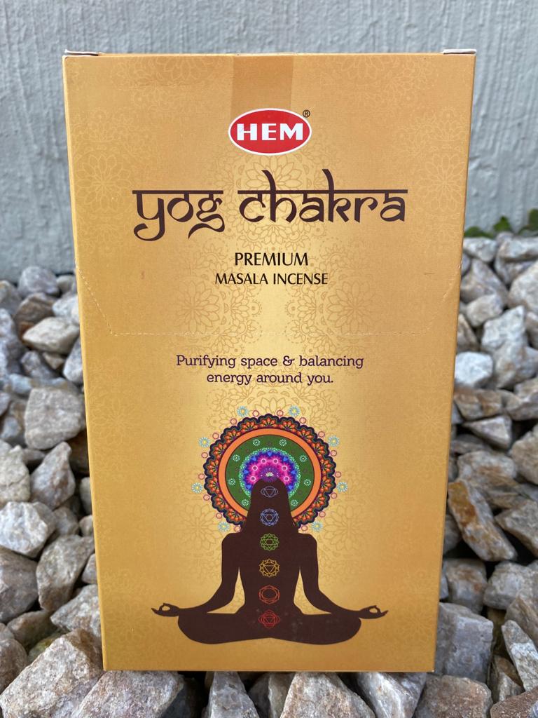 * HEM - Incense Sticks - Yog Chakra - Sacred Space - Box of 12 Tubes - NEW