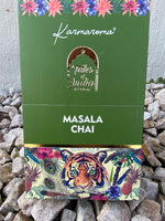 * HEM - Incense Sticks - Masala Chia - Karmaroma - Titles of India Box of 12 Tubes - NEW