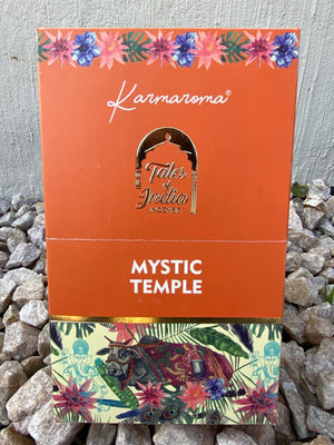 * HEM - Incense Sticks - Mystic Temple - Karmaroma - Titles of India Box of 12 Tubes - NEW