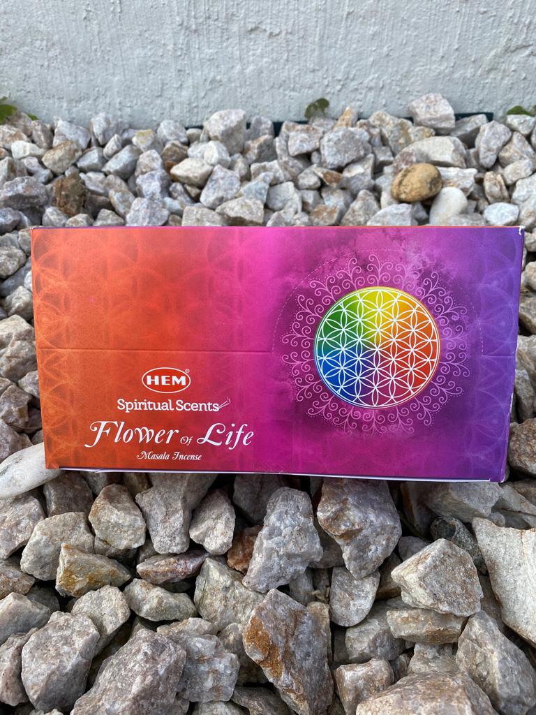 * HEM - Incense Sticks - Flower of Life - Sacred Space - Box of 12 Tubes - NEW