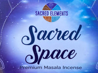 Sacred Elements - Incense Sticks - Sacred Space - Box of 12 Tubes - NEW