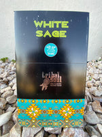 Tribal Soul - Incense Sticks - White Sage Smudge Incense - Box of 12 tubes - New