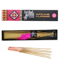 * Tribal Soul - Incense Sticks - White Sage & Lavender Incense - Box of 12 Tubes - NEW