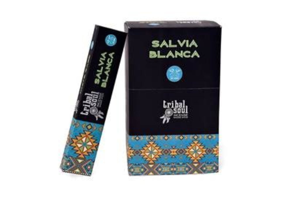 Tribal Soul - White Sage Smudge Sticks - Box of 12 Tubes